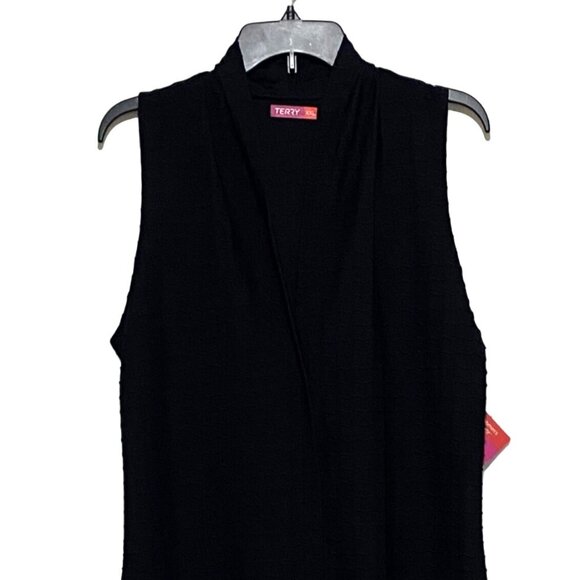 Terry Black Wave Transit Dress XXL Bike Cycling Sports Activewear Commuter - Picture 2 of 9